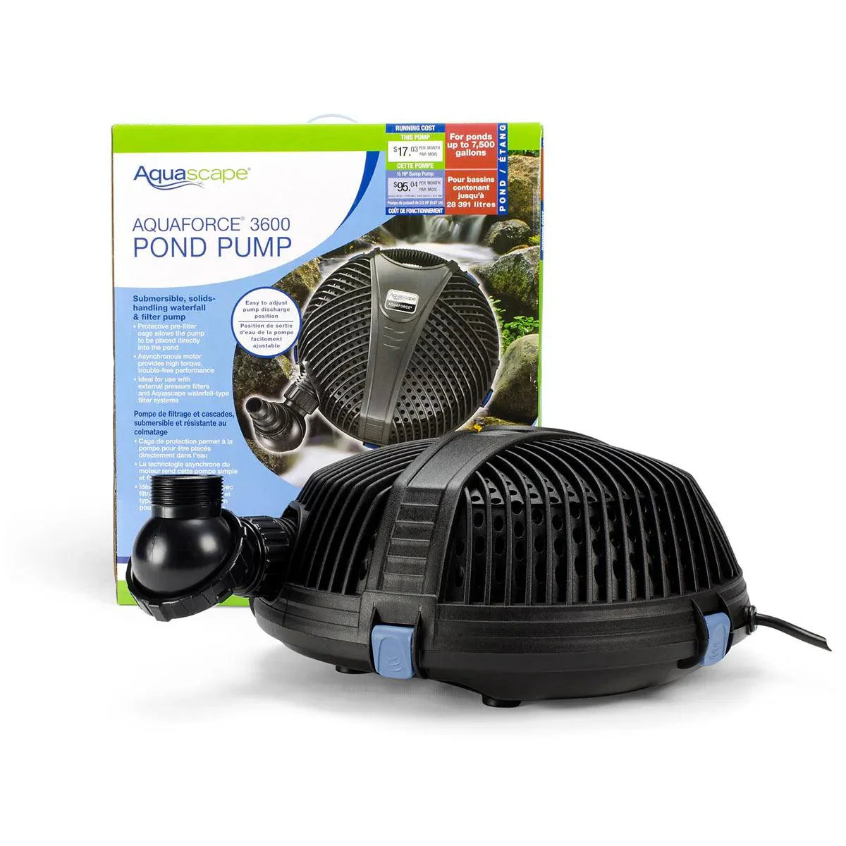 AquaForce® 3600 Solids-Handling Pond Pump - Aquascape Australia